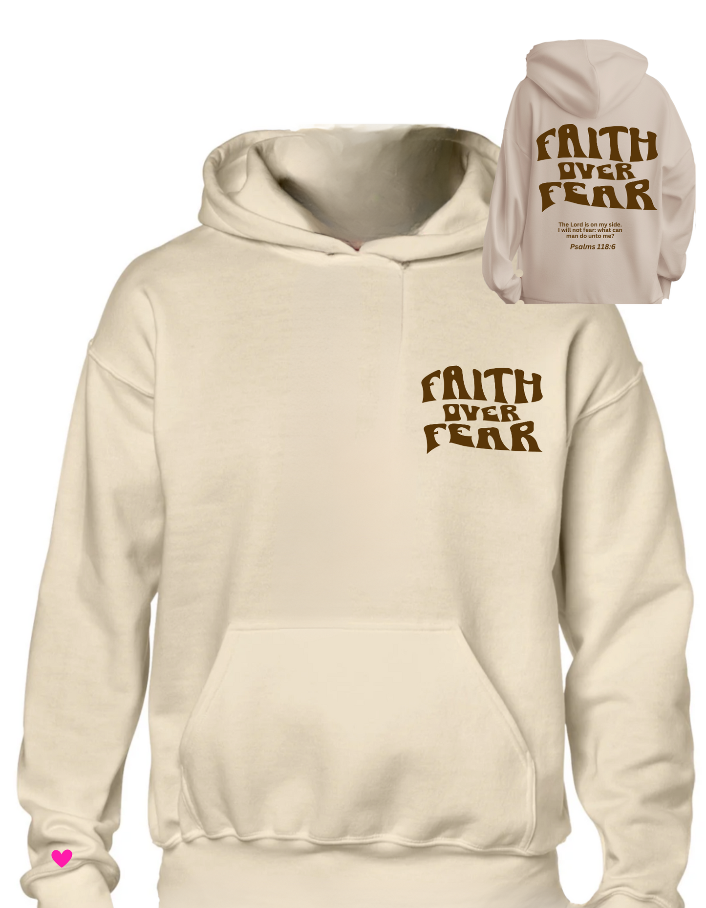 Faith over fear Hoodie Adults*