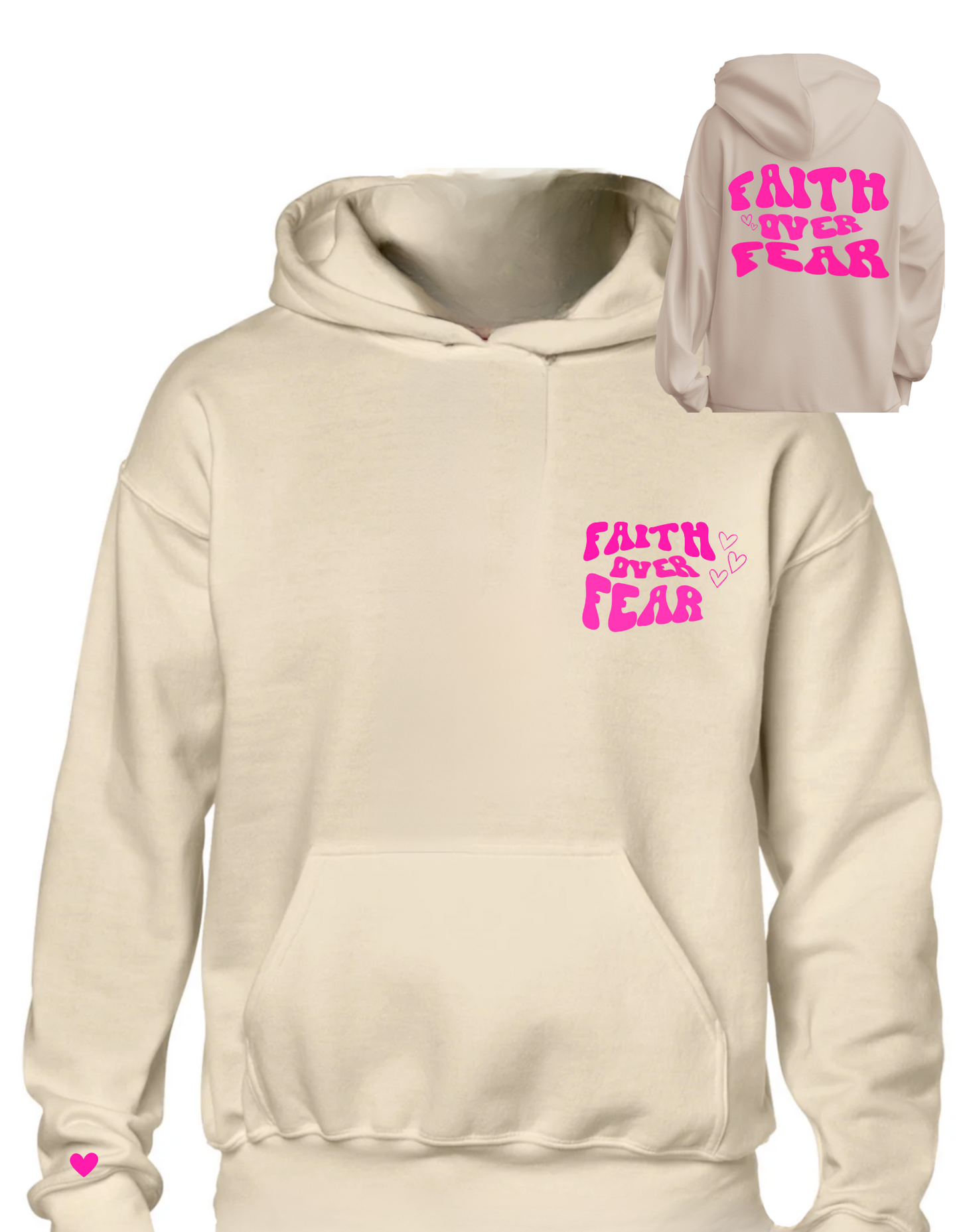 Faith over fear Hoodie Adult*